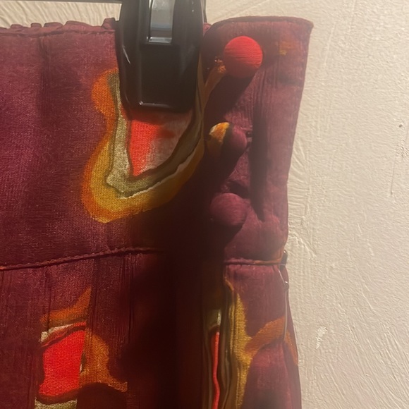 Dorothy Schoelen‎ PLATINUM VTG Abstract Maxi Skirt Size 14 Grandma - Picture 5 of 9